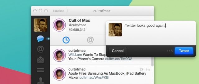 Twitter looks good again on my Mac.