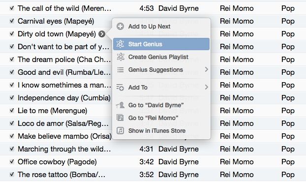 Genius Playlists iTunes 11