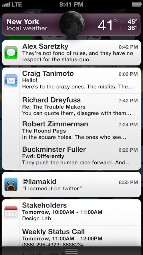 iPhone5notificationsCenterComp