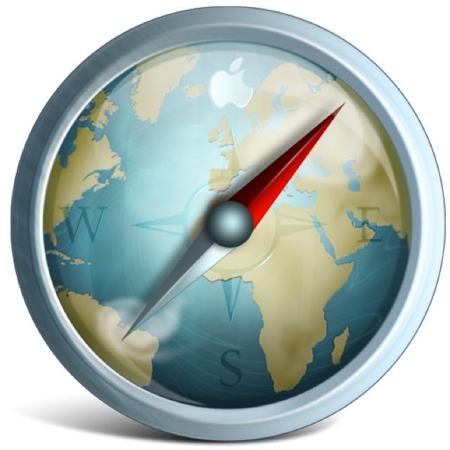 Image of an app icon for Apple's Safari web browser, which Steve Jobs considered naming 