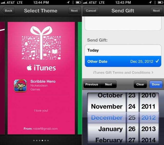 iTunes Gifting