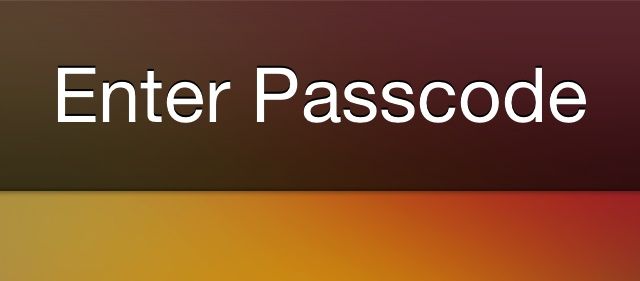 iPhone passcode