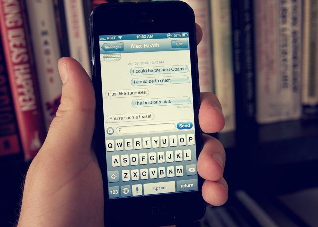User text message. User text message