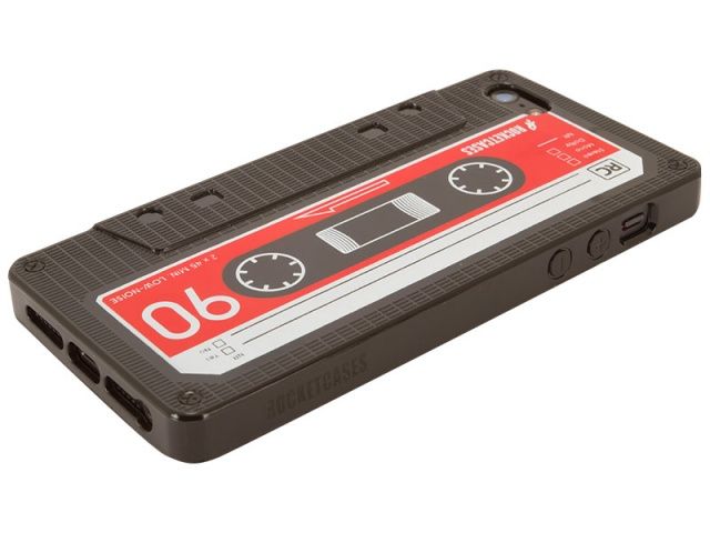 An iPhone 5 masquerading as a cassette tape.