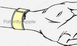 An illustration from Apple's iWatch patent.