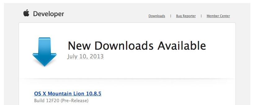 OS X Mountain Lion 10.8.5 Seed