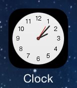 The Clock app has a live icon in iOS 7.