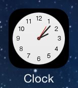 Clock live icon The Clock app has a live icon in iOS 7.