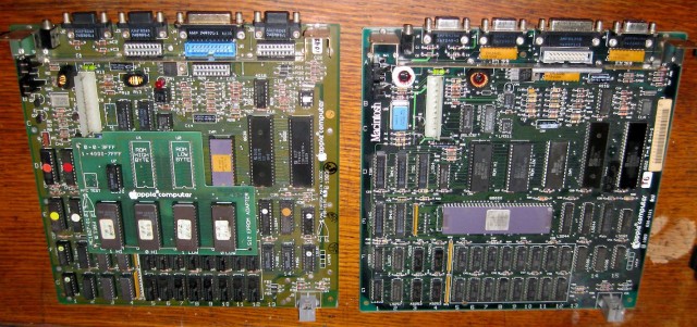 Twiggy Mac vs Standard 128k Motherboard