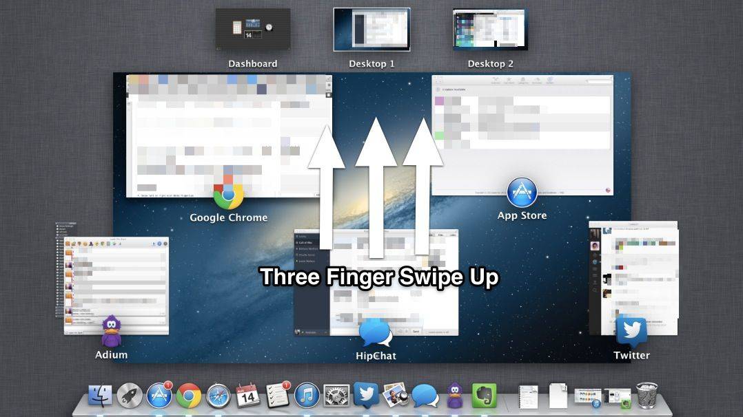 Mission Control Trackpad Gestures