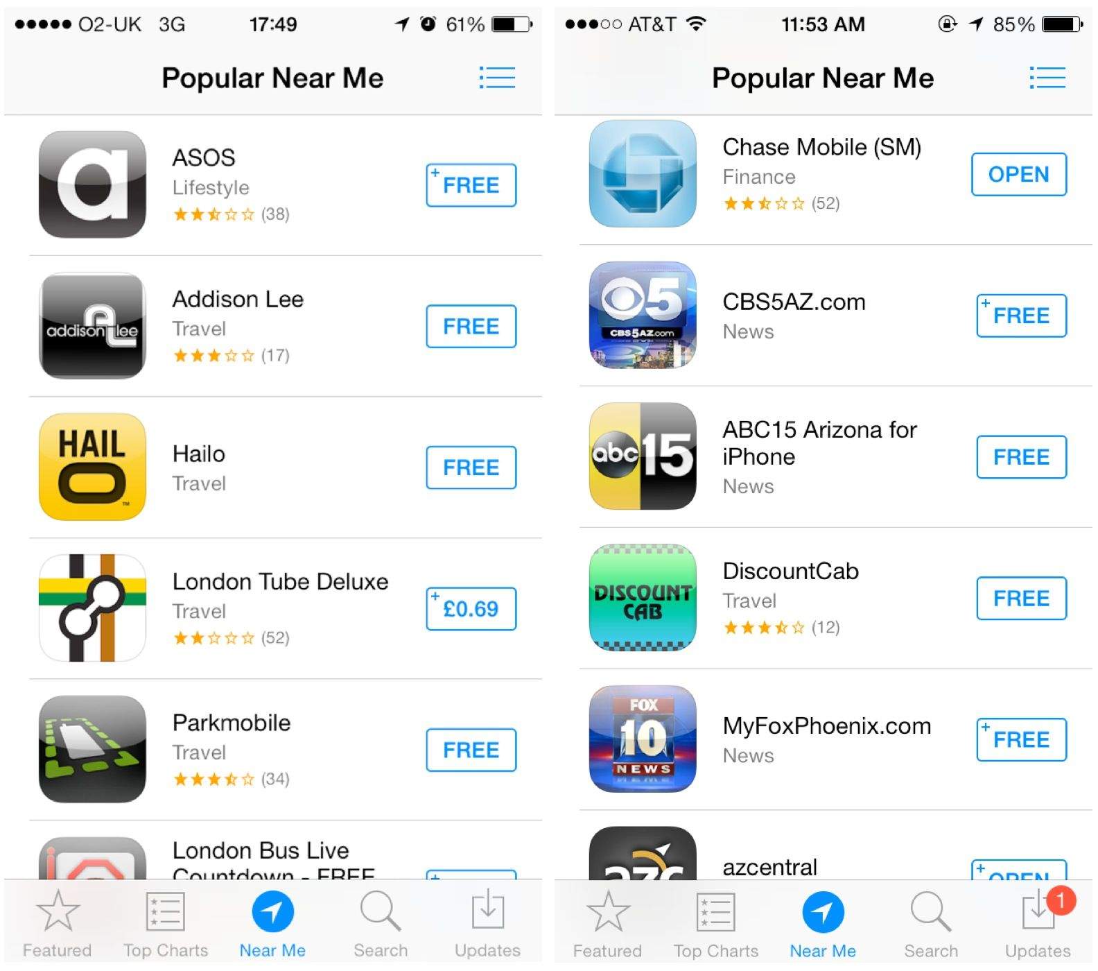 'Near Me' Feature In iOS 7 App Store Working For More Beta Testers Cult of Mac