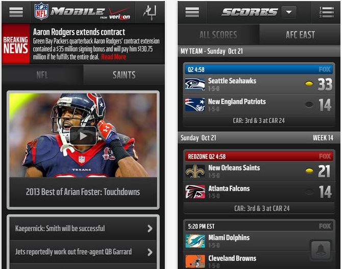 Redesigned NFL Mobile App Adds Access To Watch Live Games