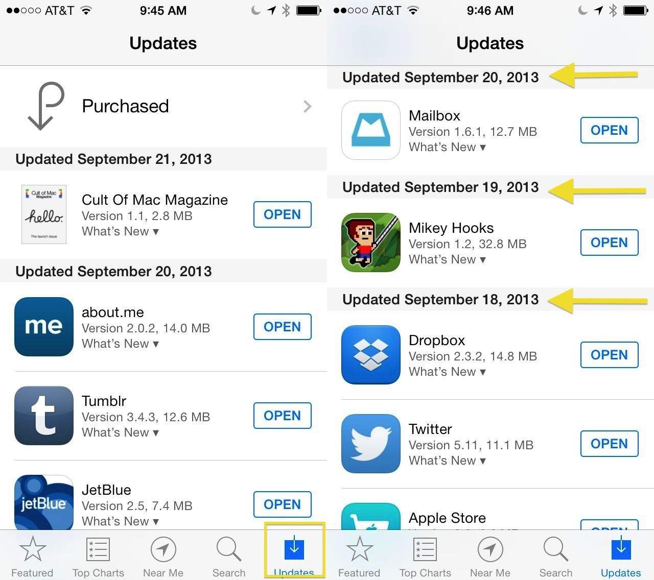 Latest iOS 7 Updated Apps