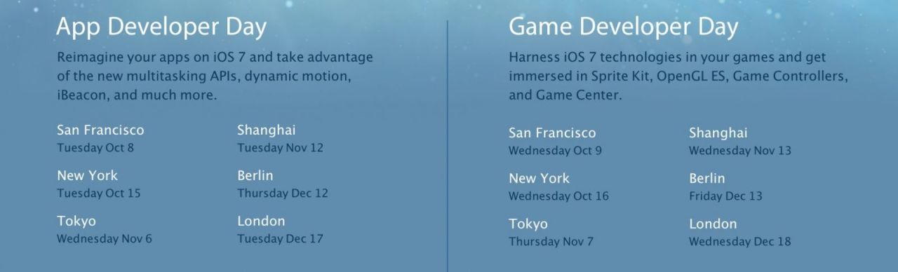Apple Announces iOS 7 Developer Tech Talks In 6 Cities Around The World ...