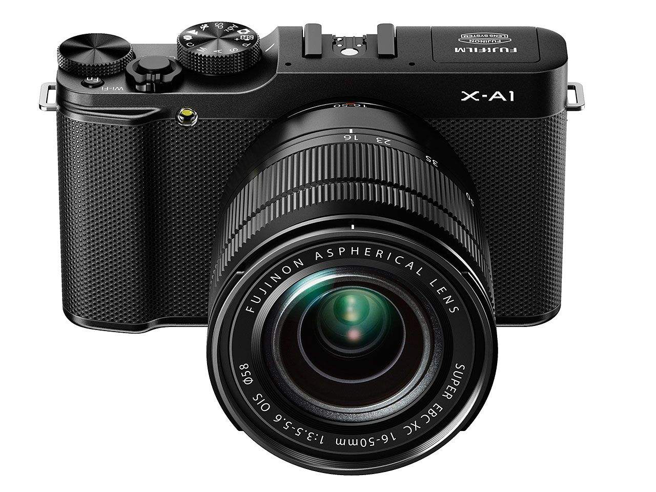 X-A1_Black_Front_High_angle_16-50mm