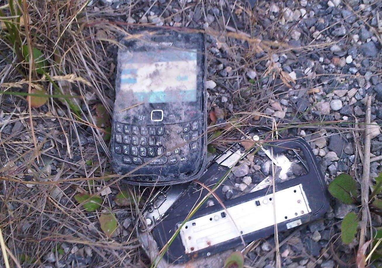 Smashed-BlackBerry