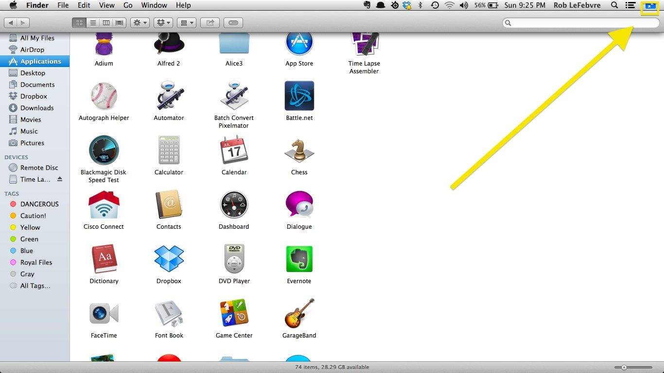 Finder Full Screen