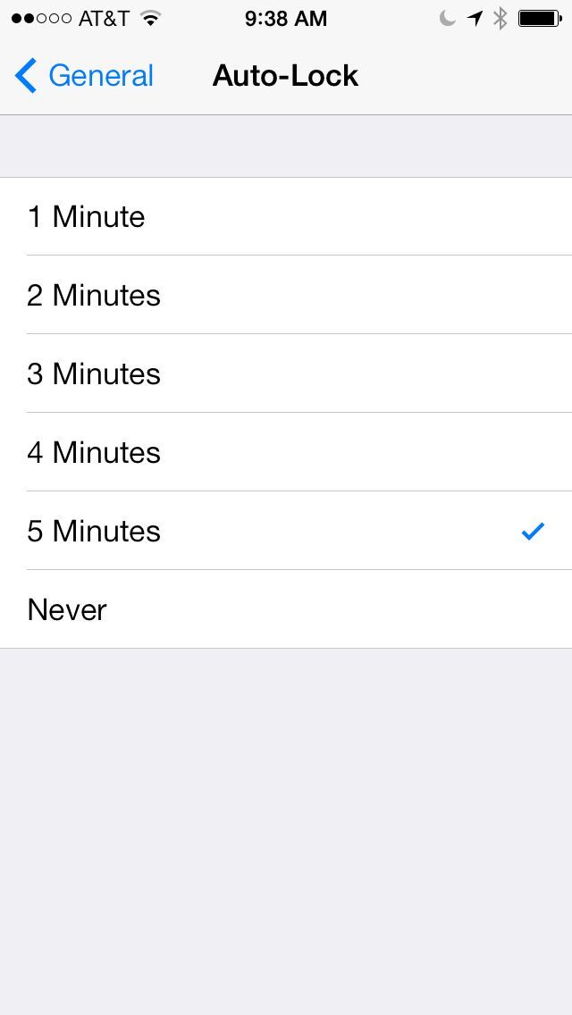 Auto Lock Not so fast, iOS!