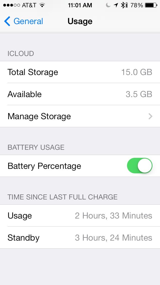 Battery Usage Take data for better battery life.