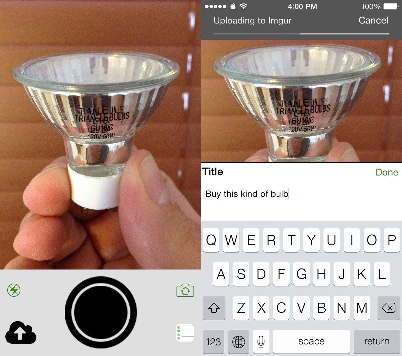 Never forget bulbs again.