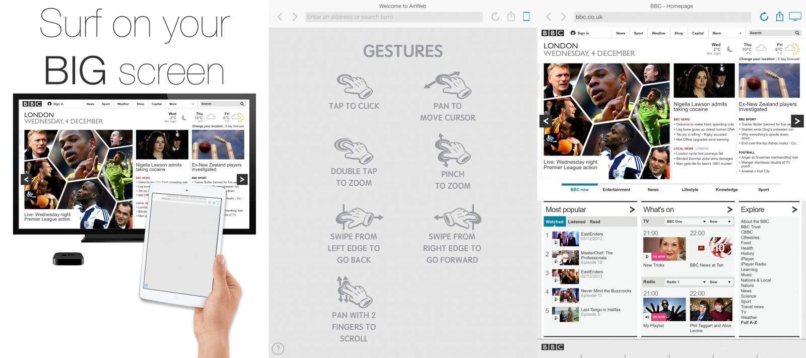 Air, A Remote Controlled  Browser For Apple TV Cult of Mac