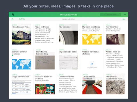 Evernote Keep track of everything, right here.