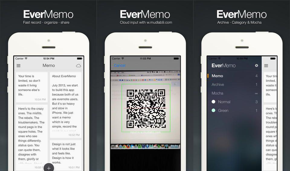 EverMemo, A Clean EvernoteSyncing Notes App With Some Neat Features