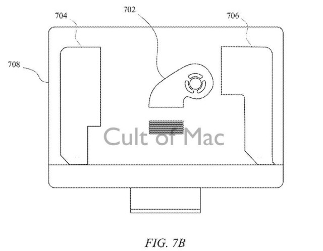 A diagram showing the compact fan as it might appear in a future generation iMac.