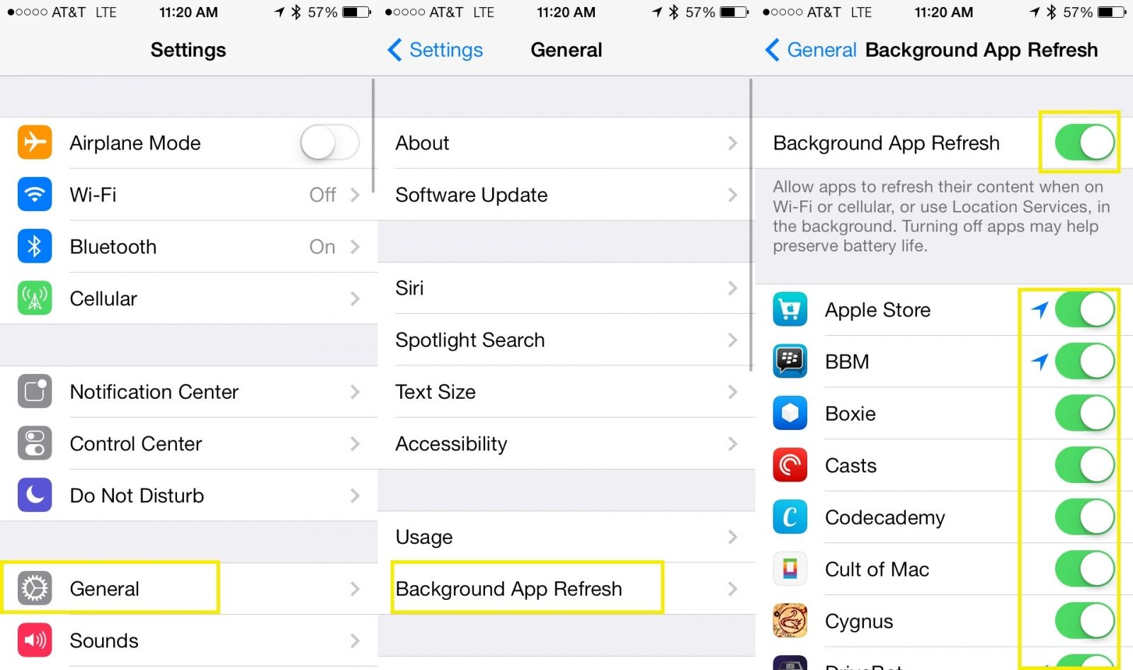 How To Save Some Battery Life With Background App Refresh [iOS Tips] | Cult  of Mac