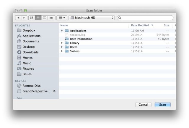 Might as well scan the whole drive. 