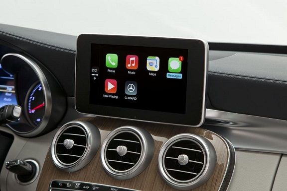 Get ready for Apple-approved third-party CarPlay accessories. Photo: Mercedes/Apple