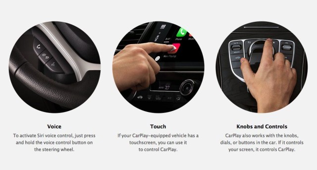 CarPlay transfers many of the UI elements of iOS to the dashboard.