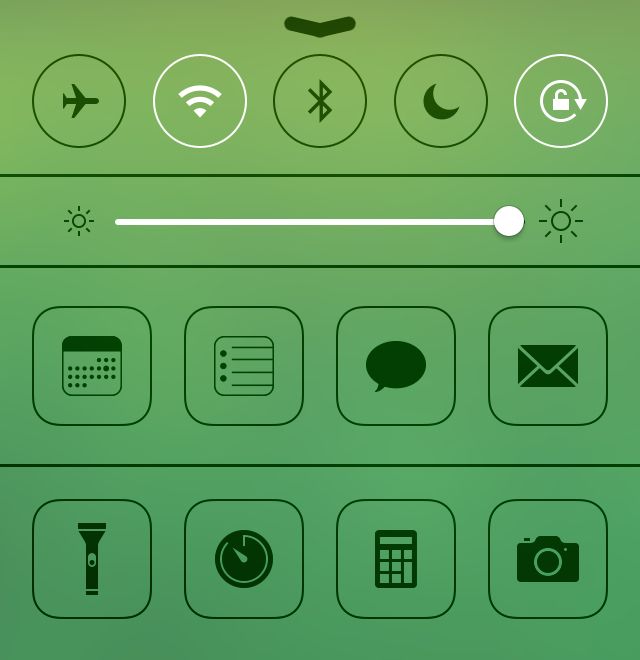 Extra toggles in Control Center give you quick access to whatever widgets you want