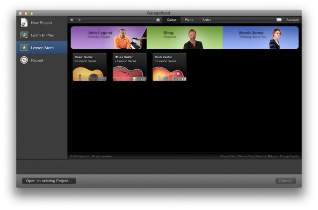 music lessons garageband
