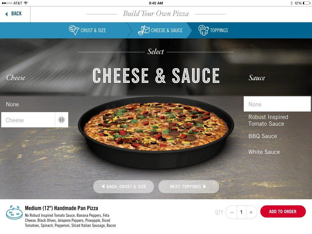 Custom build your next deep pan with Domino's app for iPad Cult of Mac