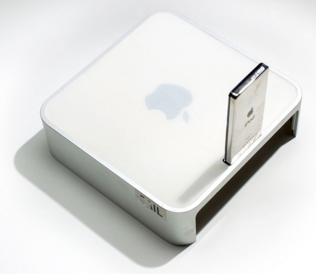 Mac Mini with iPod dock.