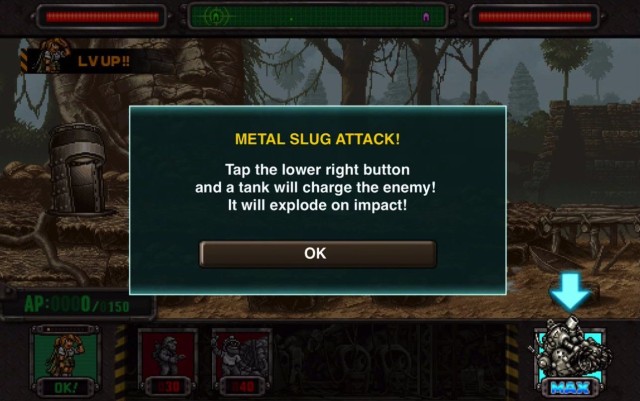 The Metal Slug of the title makes an appearance as a super weapon.