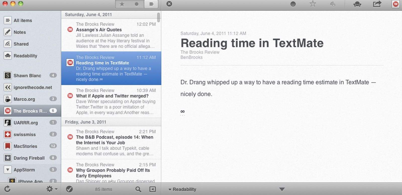 The best RSS reader yet?