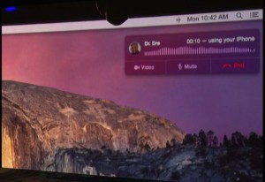 OS X Yosemite will let you make and receive phone calls on your Mac.
