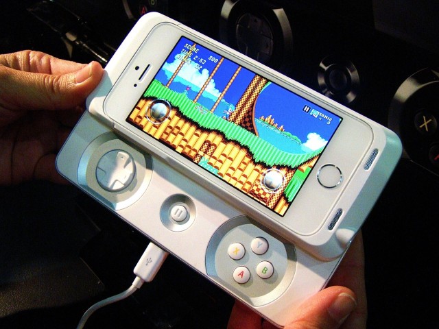 This turns your iPhone into a slick little portable gaming device, like the Sony XPeria or PSP Go.
