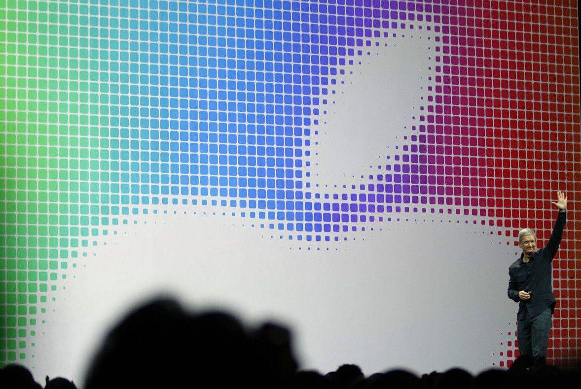 Tim Cook says goodbye to the 2014 WWDC keynote. Photo: Roberto Baldwin/The Next Web