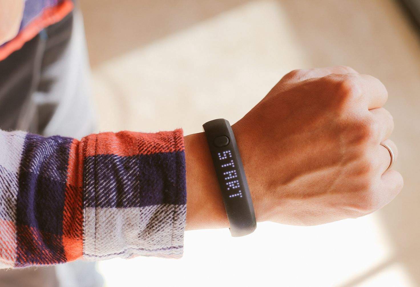 Microsoft's smartwatch will supposedly look more like this Nike+ FuelBand than an Android Wear device. Photo: Andrew Guan/CC/Flickr