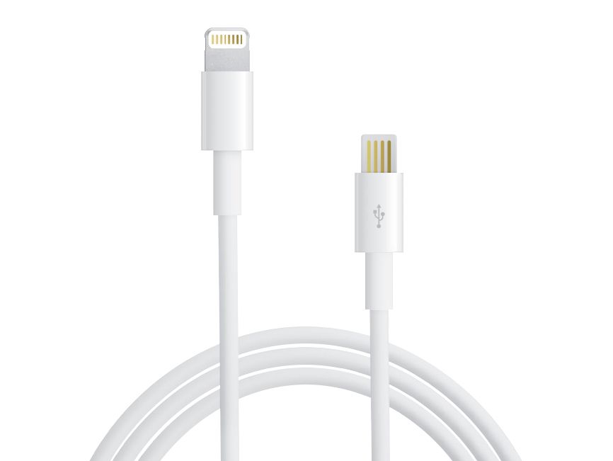 A concept of what a Lightning-to-USB Type-C cable would look like.
