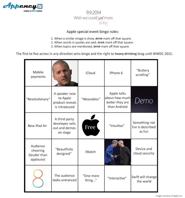 Apple announcement bingo_var1