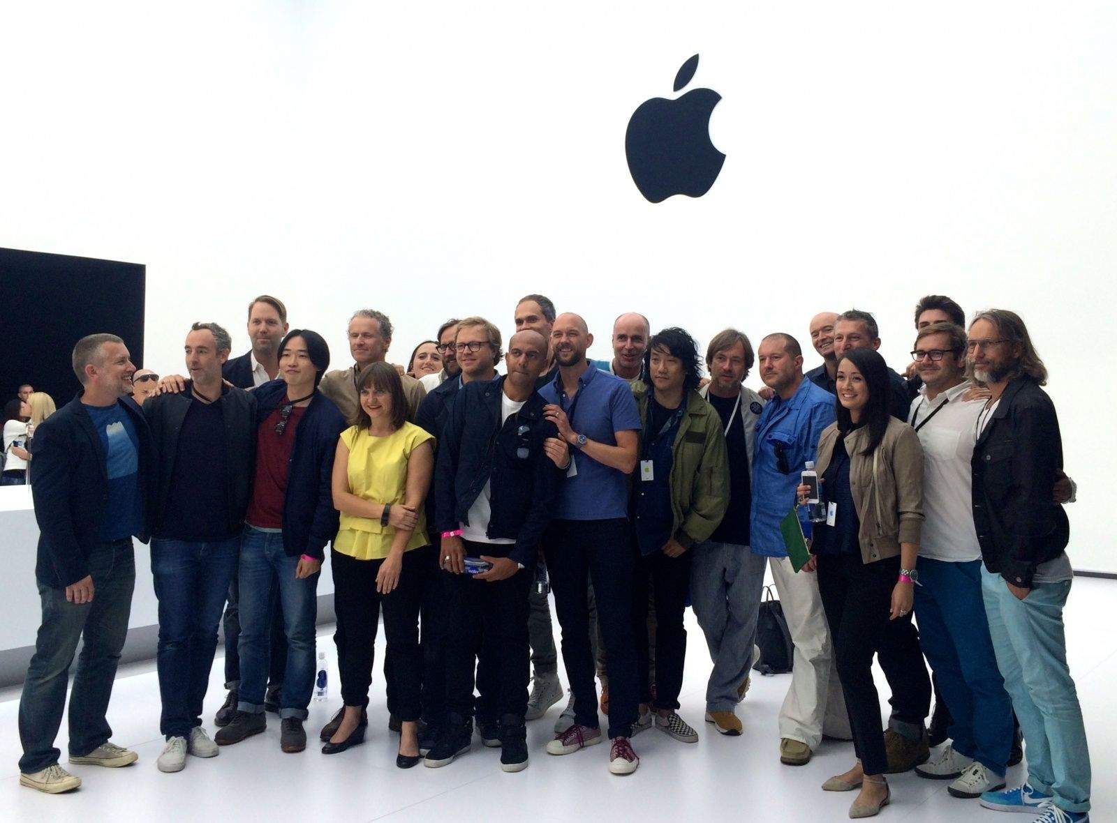 Apple's Industrial Design team at the Apple Watch unveiling.