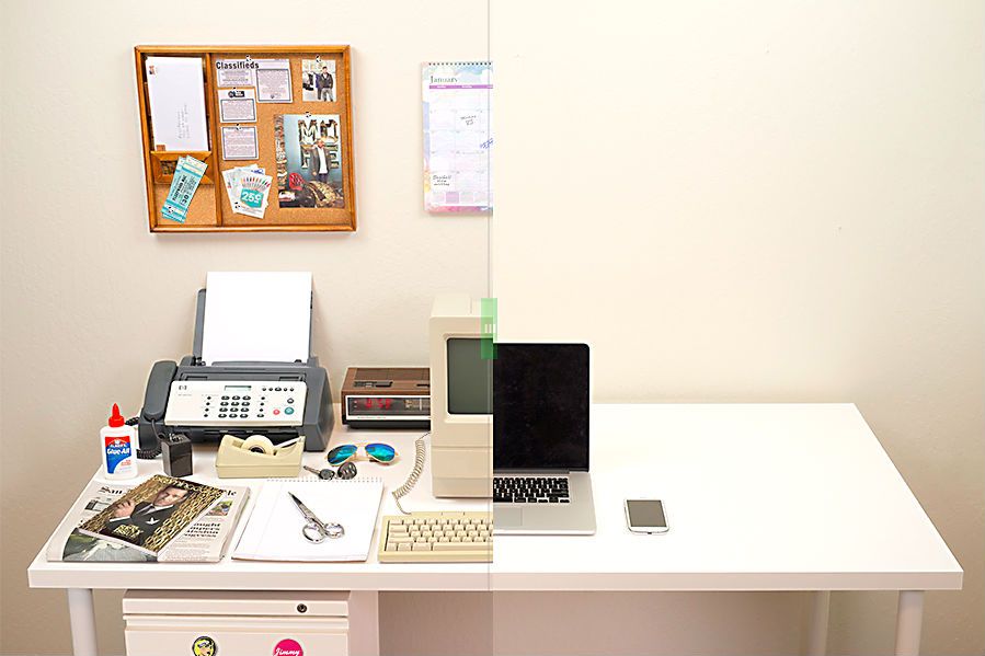 Before and after photos show the Mac's radical reinvention of our desktops. Image courtesy BestReviews