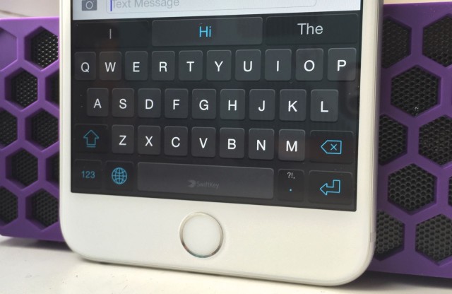 SwiftKey works great on the giant iPhone 6 Plus. SwiftKey works great on the giant iPhone 6 Plus. Photo: Killian Bell/Cult of Mac
