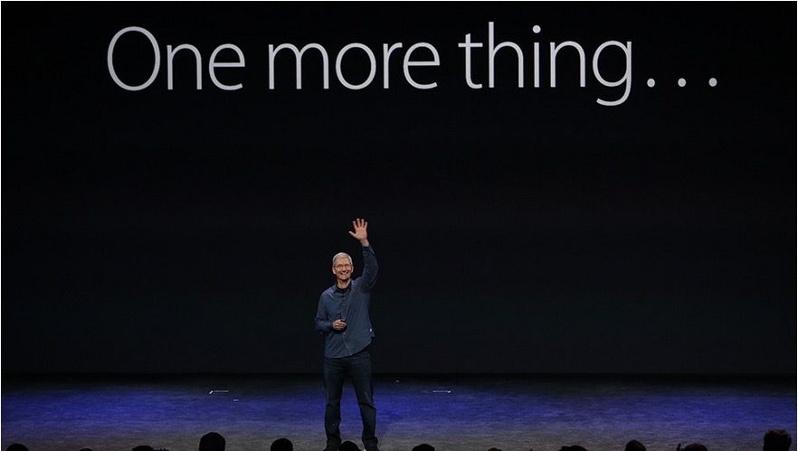 “One more thing” returned at this year's iPhone keynote. Photo: Apple.