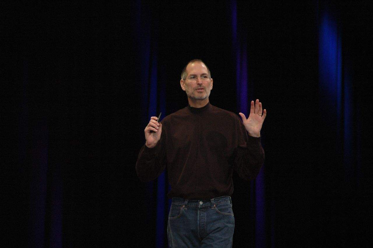 Steve Jobs presenting at Macworld in 2008. Photo: Dan Farber/ Flickr CC