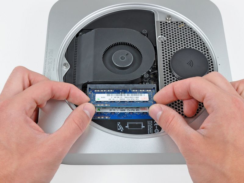 Upgrading the Mac mini's RAM yourself is no longer an option. Photo: iFixit